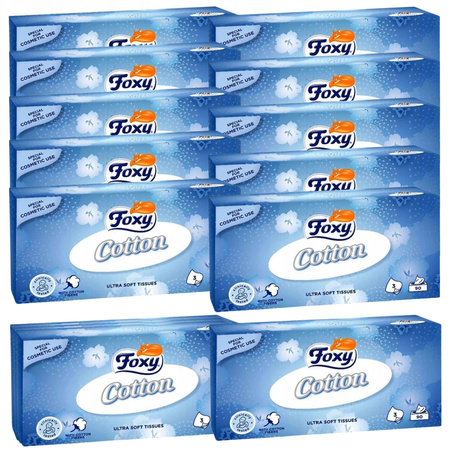Chusteczki higieniczne Foxy Cotton a'90 x 12op
